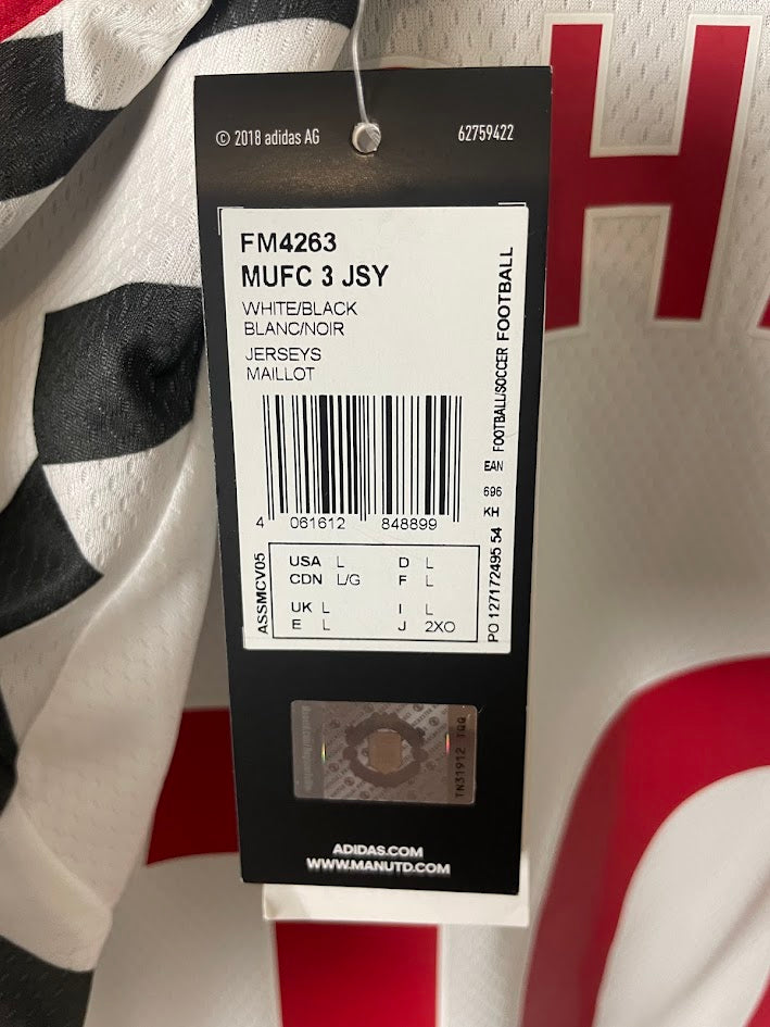 MANCHESTER UNITED 2020 2021 RASHFORD Third Football Shirt BNWT L