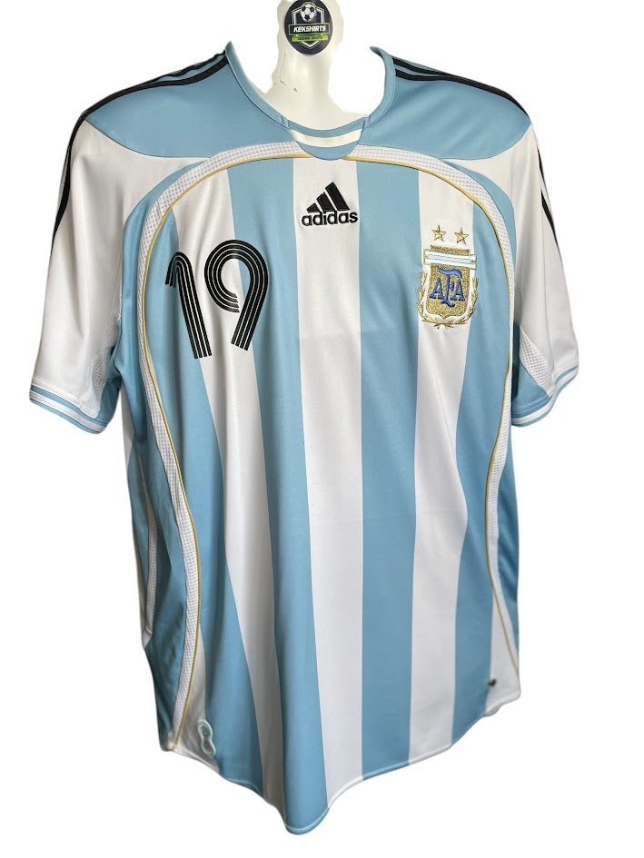 Original Lionel Messi Argentina Home Shirt World Cup 2006 Adidas