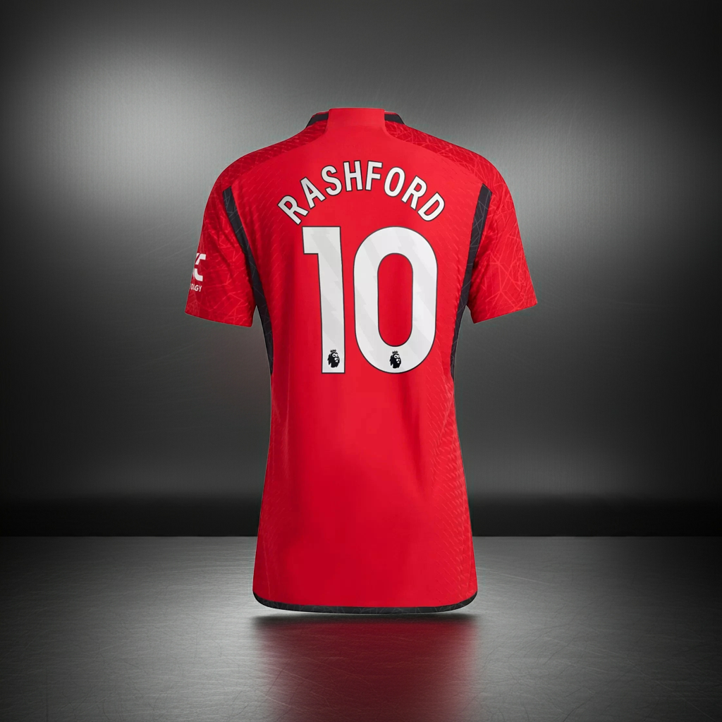 Mancheste 23/24 United Football Shirt Home  Rashford New Size L PLAYER'S VERSION