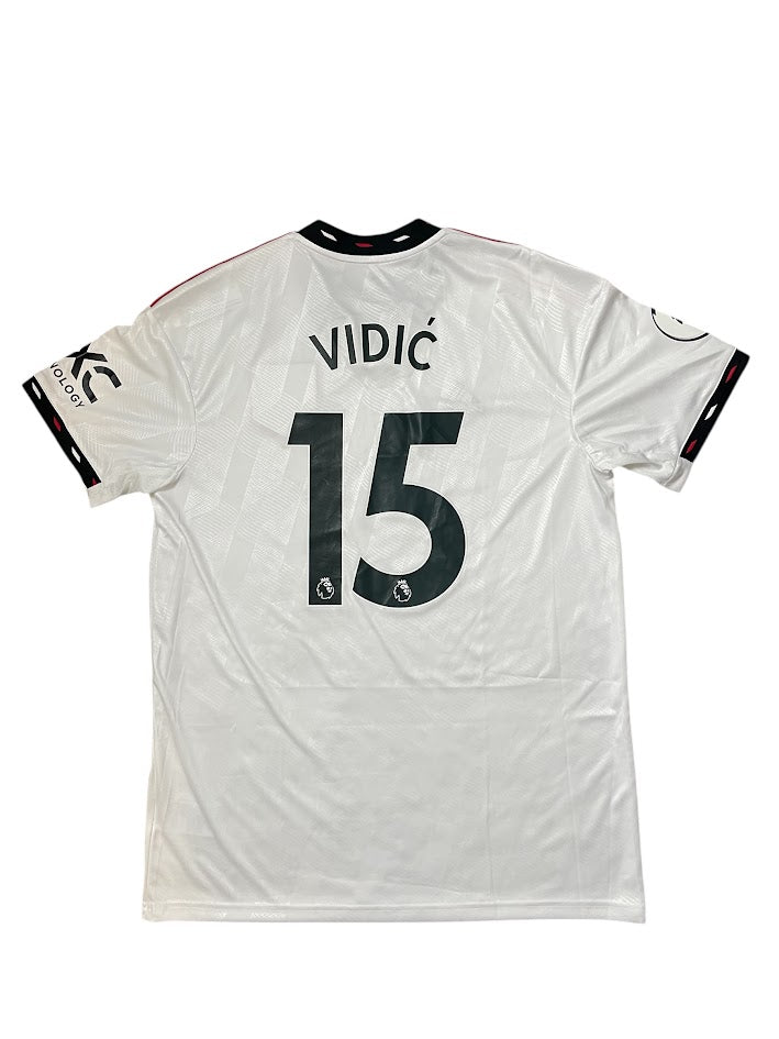 Manchester United Away  VIDIC football shirt 2022 - 2023 Jersey Adidas #15 Mens  L BNWT