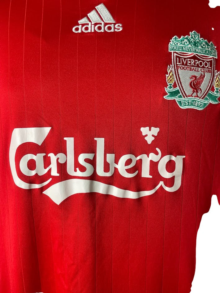 LIVERPOOL 2006/2008 HOME FOOTBALL SHIRT JERSEY ADIDAS Gerrard M