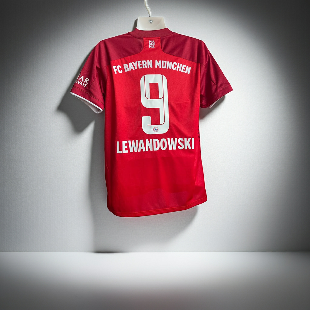 BAYERN MUNICH LEWANDOWSKI 2021 2022 HOME SHIRT FOOTBALL  ADIDAS