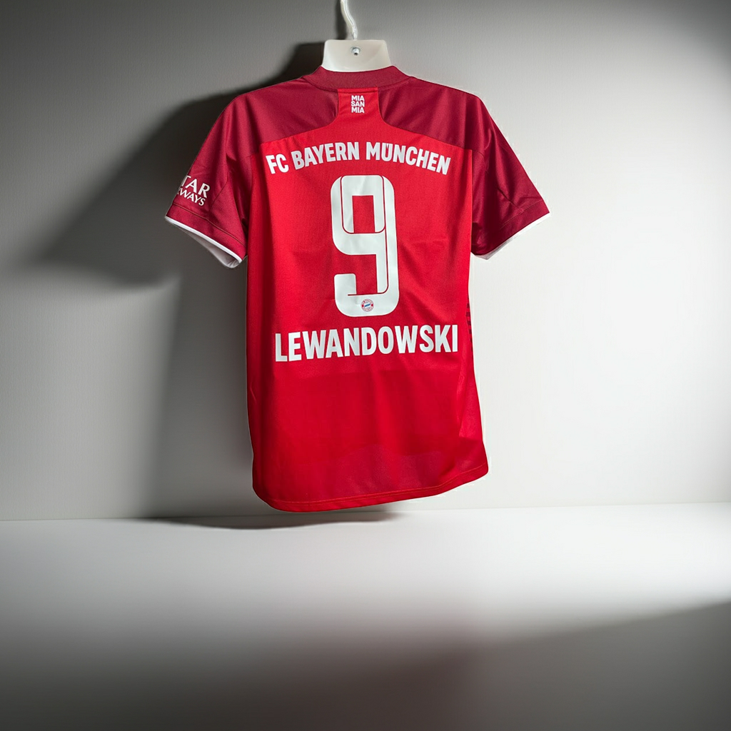BAYERN MUNICH LEWANDOWSKI 2021 2022 HOME SHIRT FOOTBALL  ADIDAS