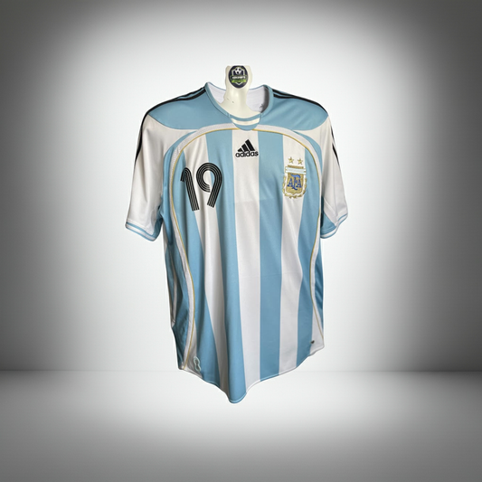Original Lionel Messi Argentina Home Shirt World Cup 2006 Adidas