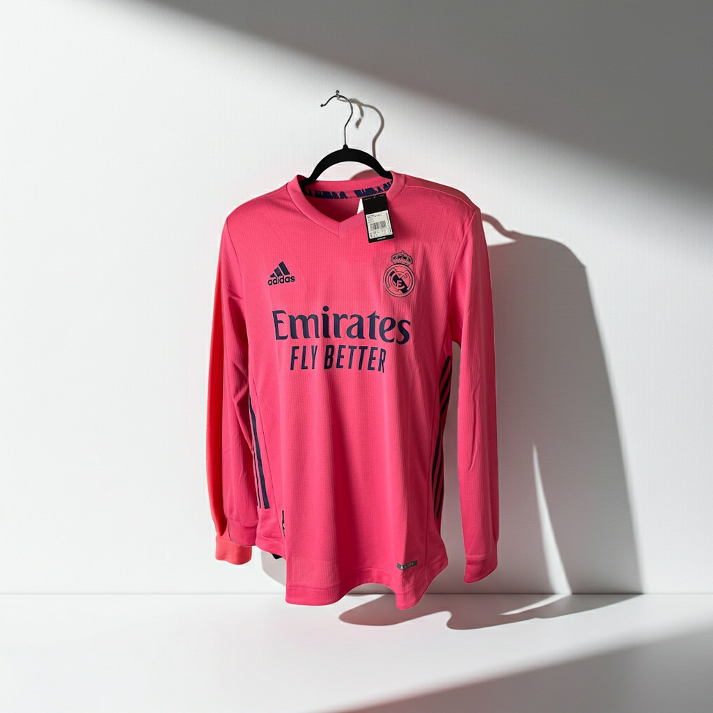 Real Madrid 20/21 Away Shirt Long Sleeve HEAT RDY Version Size M BNWT