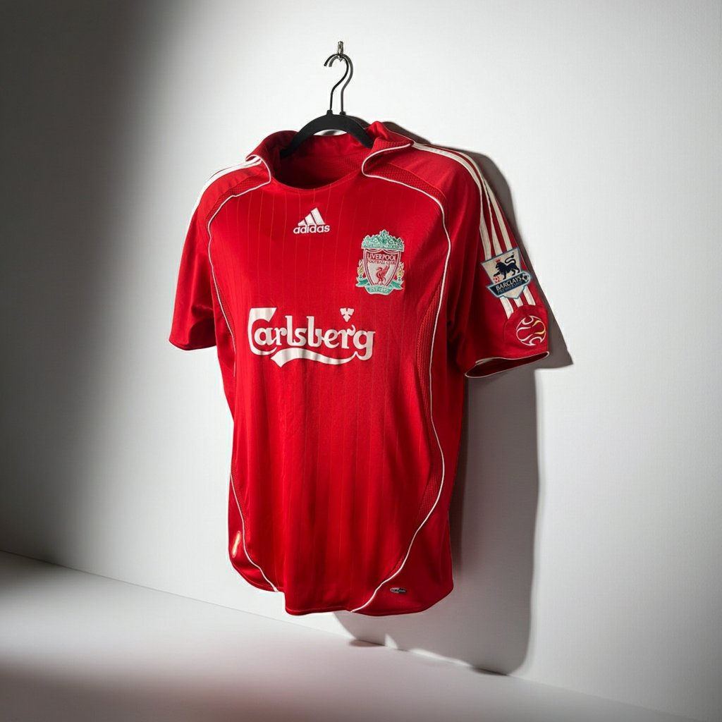 LIVERPOOL 2006/2008 HOME FOOTBALL SHIRT JERSEY ADIDAS Gerrard m