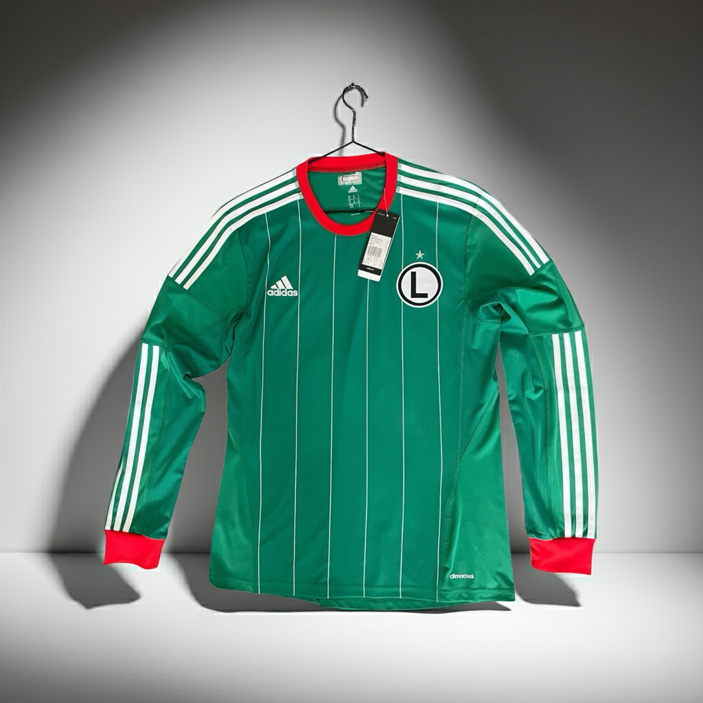 BNWT Medium Mens Legia Warszawa (2013) L/S Away Shirt Adidas size L
