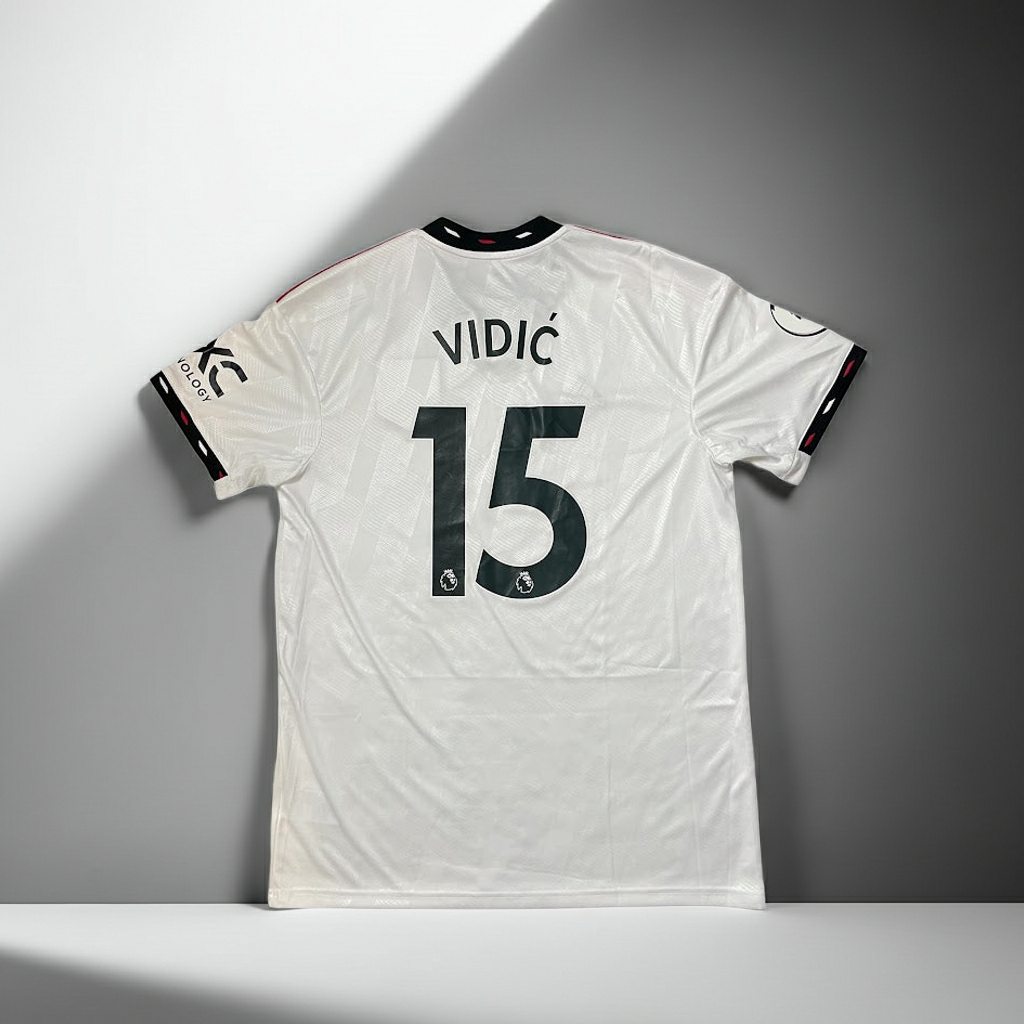 Manchester United Away  VIDIC football shirt 2022 - 2023 Jersey Adidas #15 Mens  L BNWT