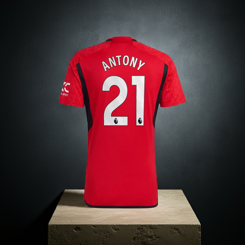 Manchester United 24/25 Men's Shirt Football adidas Home - Antony - New Size M