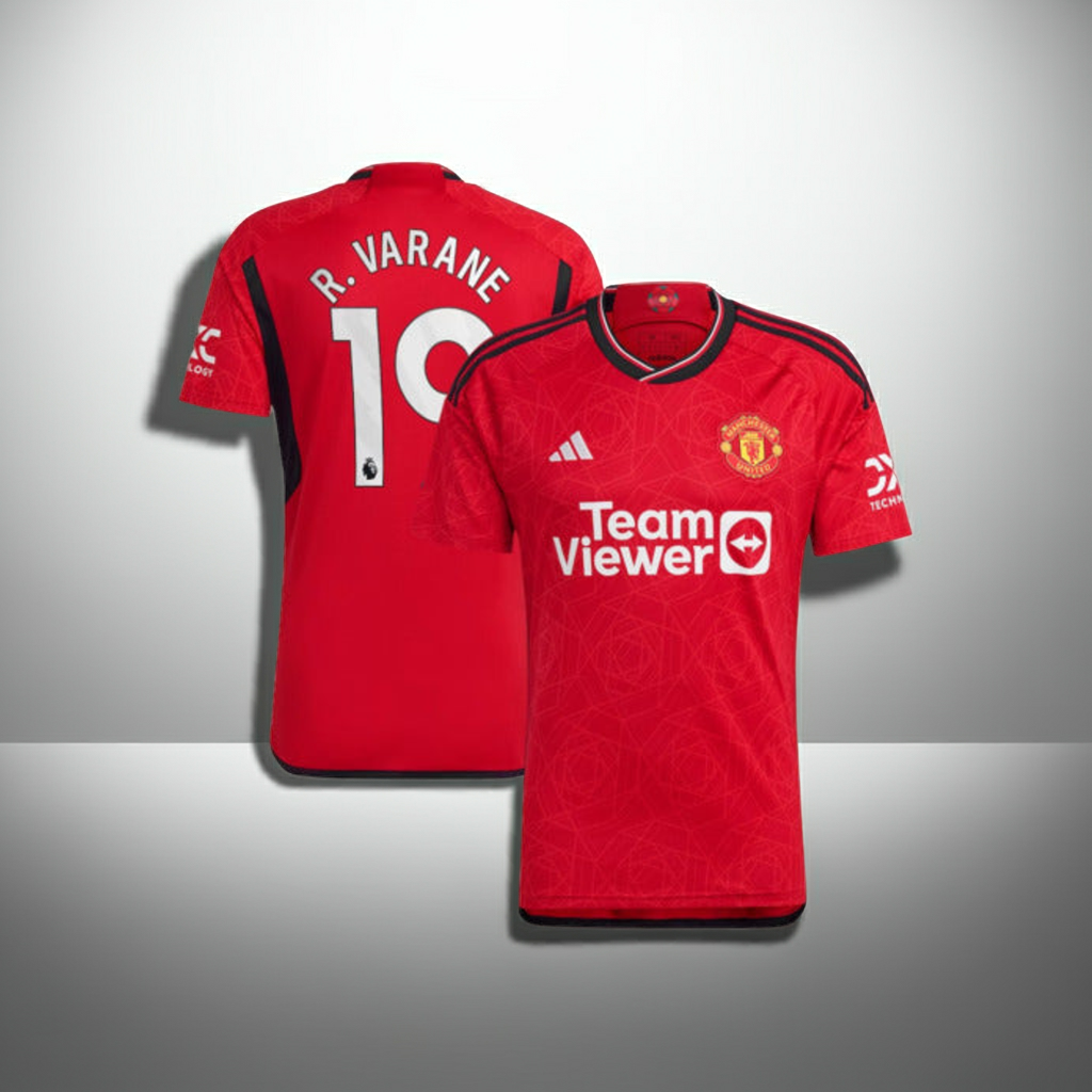 Manchester United 23/24 Men's Shirt Football adidas Home Top - Varane 19 - New