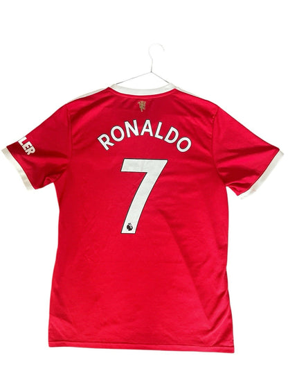 Manchester United 2021/22 Orginal Adidas Home Football Shirt Ronaldo 7 Mens L