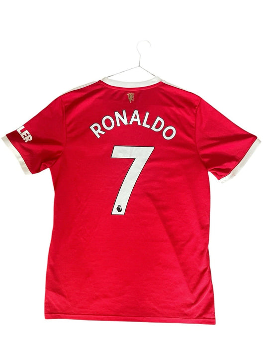 Manchester United 2021/22 Orginal Adidas Home Football Shirt Ronaldo 7 Mens L