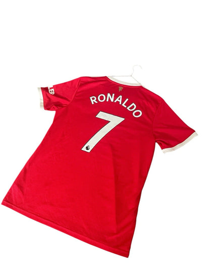 Manchester United 2021/22 Orginal Adidas Home Football Shirt Ronaldo 7 Mens L