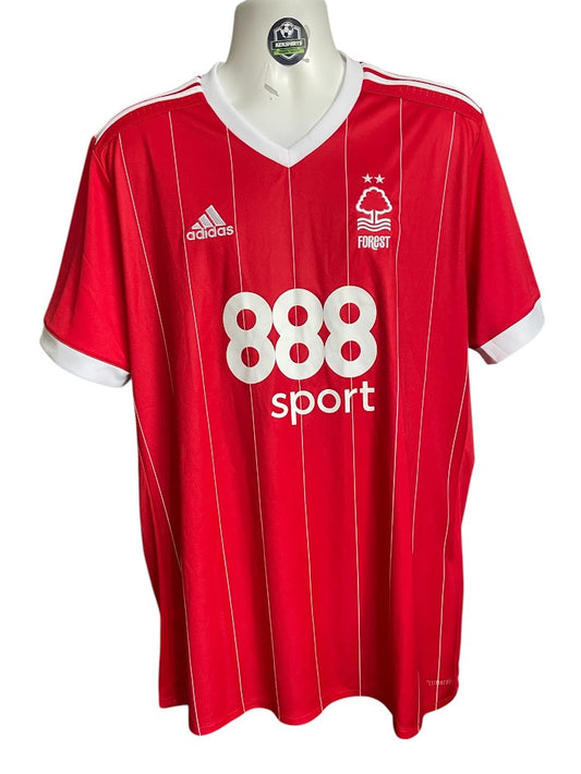 NOTTINGHAM FORREST ADIDAS 2017/2018 HOME  FOOTBALL SHIRT