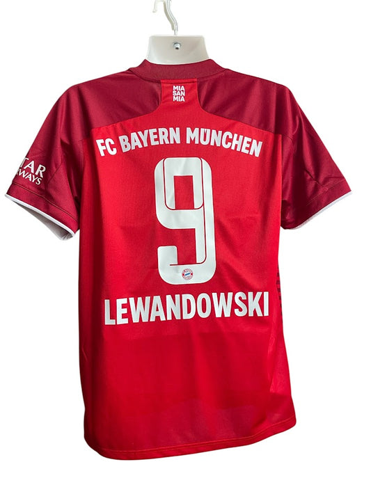BAYERN MUNICH LEWANDOWSKI 2021 2022 HOME SHIRT FOOTBALL  ADIDAS