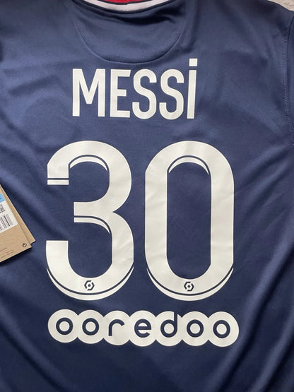 PSG Orginal NIKE 2021/2022 Shirt HOME JERSEY #30 MESSI SIZE M CV7903-411 New