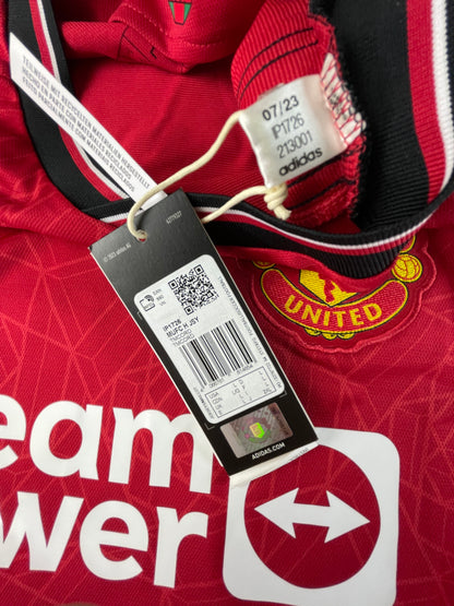 Manchester United 23/24 Men's Shirt Football adidas Home Top - Varane 19 - New