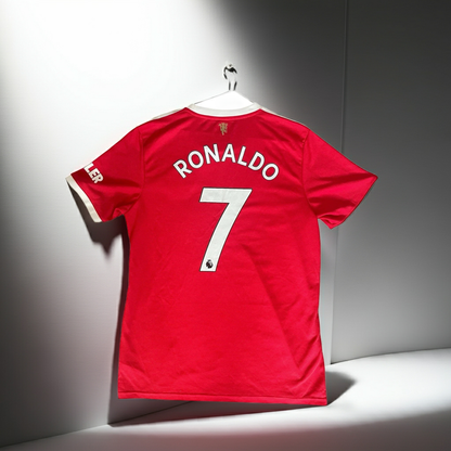 Manchester United 2021/22 Orginal Adidas Home Football Shirt Ronaldo 7 Mens L