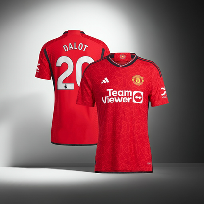 Manchester 23/24 United Football Shirt Men's adidas Home Dalot - New size M PLAYER'S VERSION