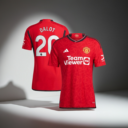 Manchester 23/24 United Football Shirt Men's adidas Home Dalot - New size M PLAYER'S VERSION