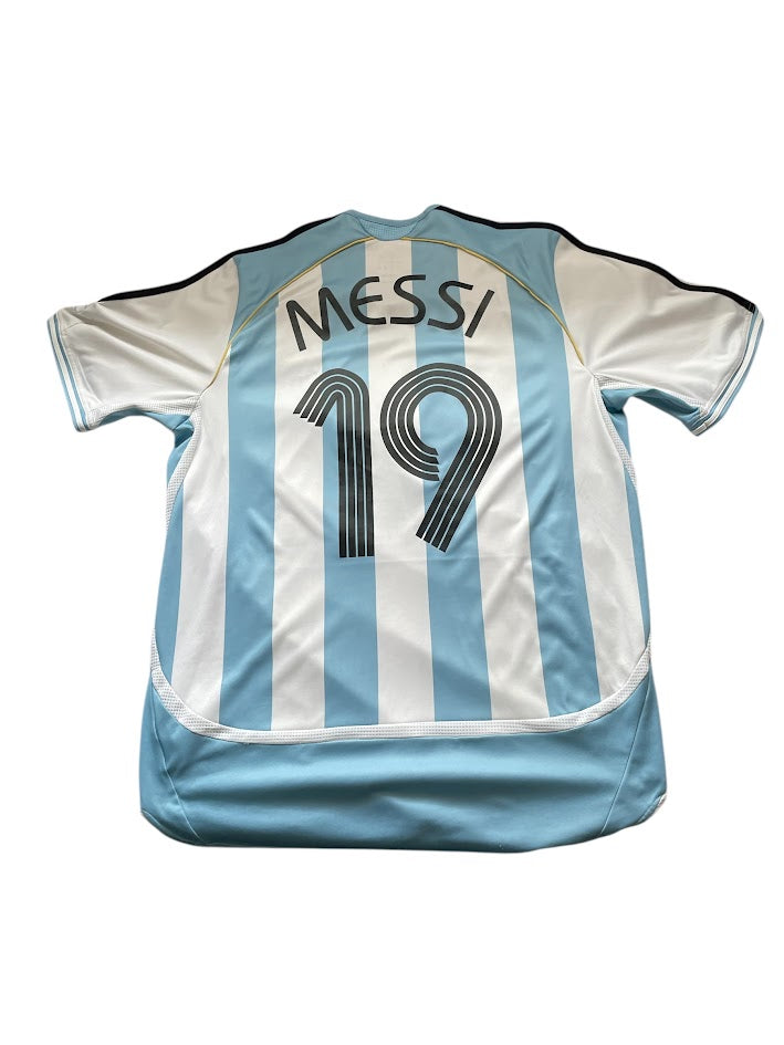 Original Lionel Messi Argentina Home Shirt World Cup 2006 Adidas