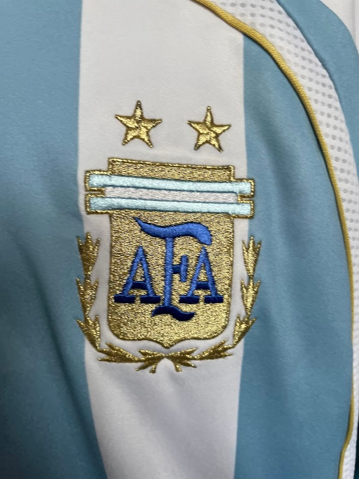 Original Lionel Messi Argentina Home Shirt World Cup 2006 Adidas