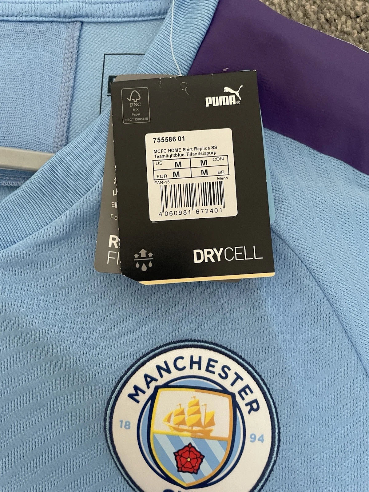 Manchester City 2019-20 Home Orginal Shirt - Medium
