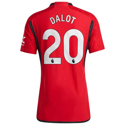 Manchester 23/24 United Football Shirt Men's adidas Home Dalot - New size M PLAYER'S VERSION