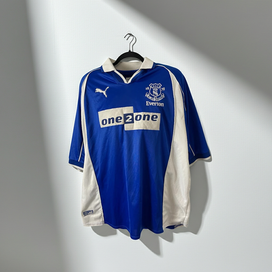Everton 2000-2002 Home Football Jersey Size XXL Puma