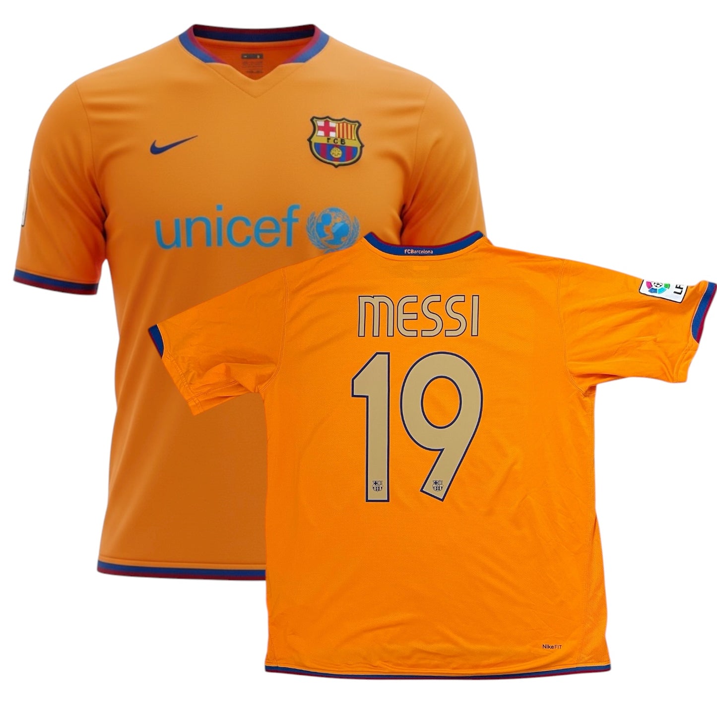2006-08 Barcelona Away Shirt Messi