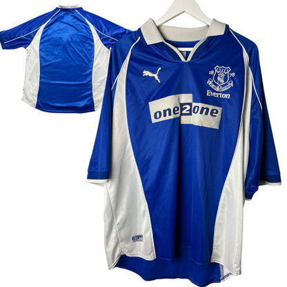 Everton 2000-2002 Home Football Jersey Size XXL Puma