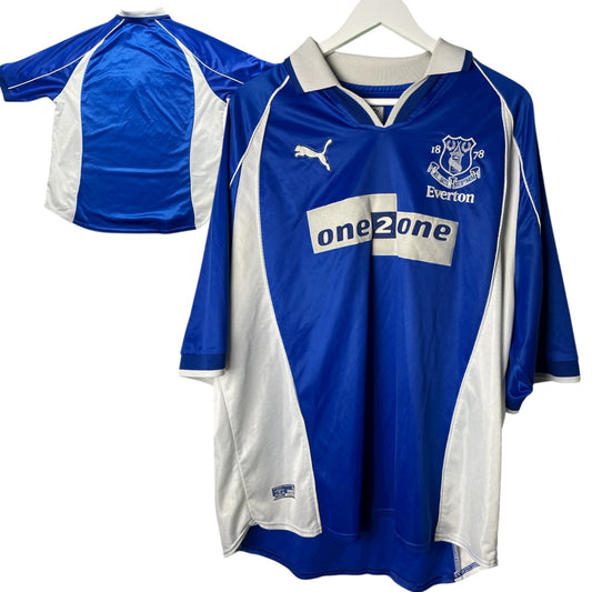 Everton 2000-2002 Home Football Jersey Size XXL Puma