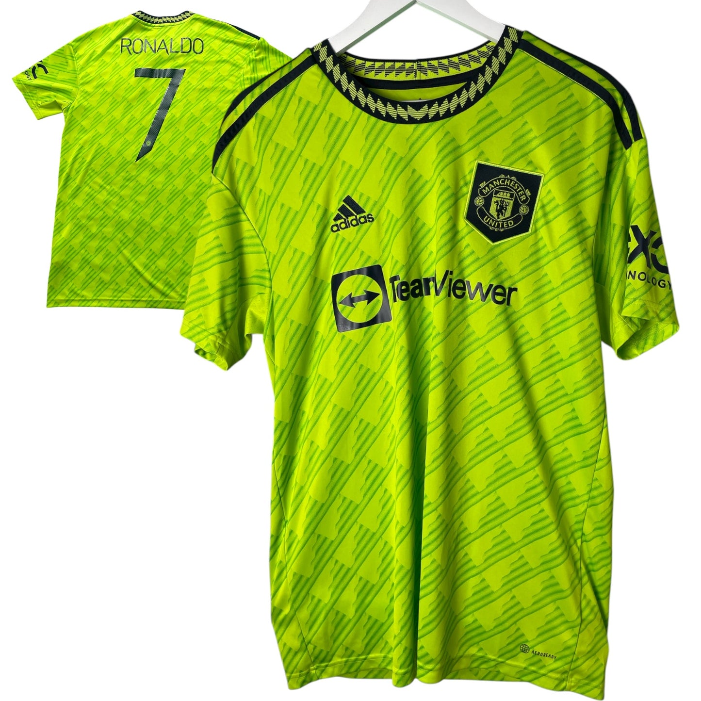 Football Shirt adidas Manchester United RONALDO 7 22/23 third - Green SIZE L