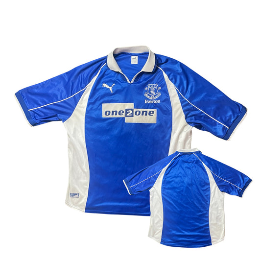 Everton 2000-2002 Home Football Jersey Size XXL Puma