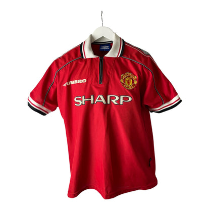 Manchester United 1998/00 Home Shirt – David Beckham #7 – Size XL – Vintage Umbro Football Jersey