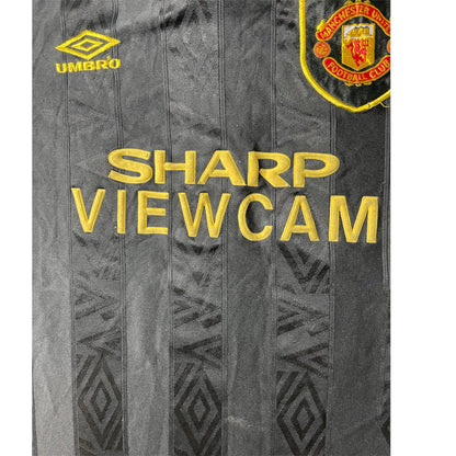 Manchester United 1993/95 Away Shirt – Eric Cantona #7 – Size XL – Vintage Umbro Football Jersey