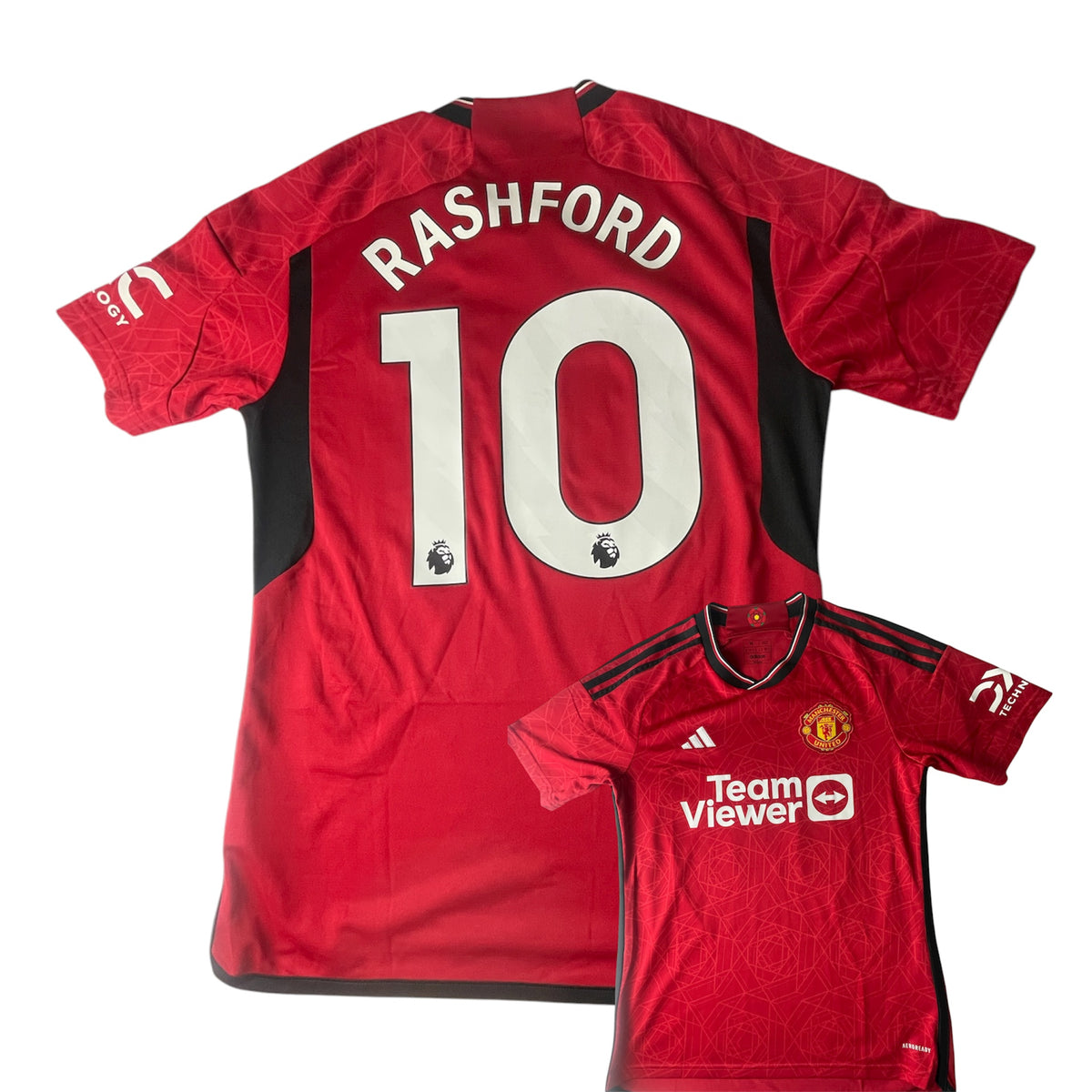 Manchester United 2023/24 Home Shirt – Marcus Rashford #10 – Size M – Official adidas Football shirt