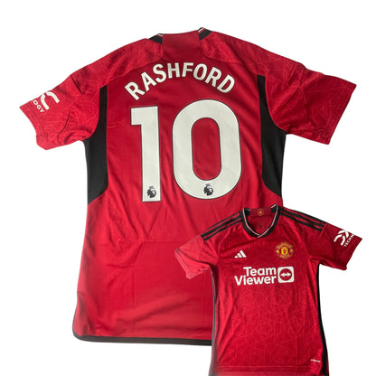 Manchester United 2023/24 Home Shirt – Marcus Rashford #10 – Size M – Official adidas Football shirt