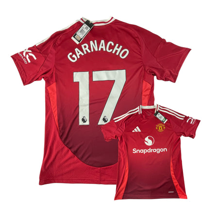 Manchester United adidas Home Shirt  GARNACHO 2024-25 M New