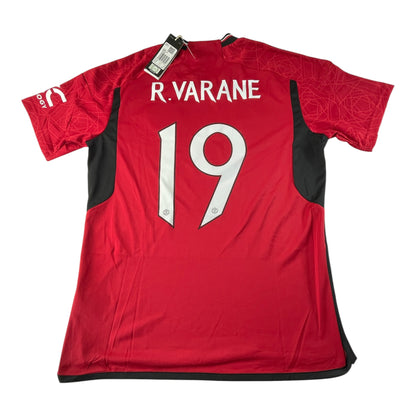 Manchester United 23/24 Men's Shirt Football adidas Home Top - Varane 19 - New