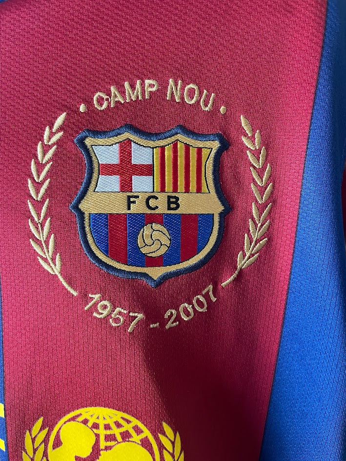 Nike FC Barcelona 2007-2008 Football Shirt M