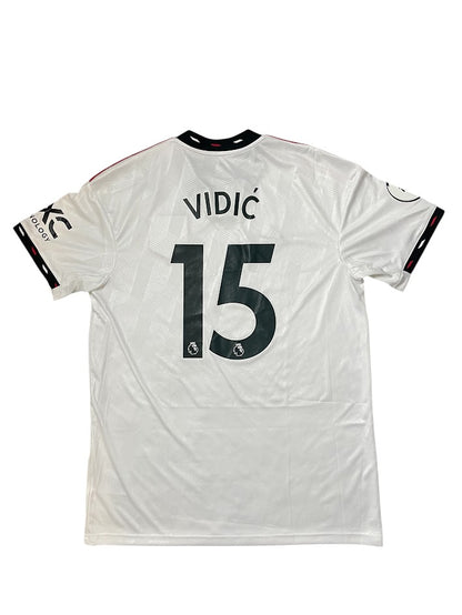 Manchester United Away  VIDIC football shirt 2022 - 2023 Jersey Adidas #15 Mens  L BNWT