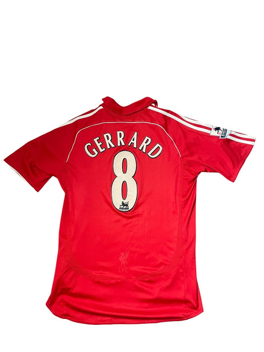 LIVERPOOL 2006/2008 HOME FOOTBALL SHIRT JERSEY ADIDAS Gerrard  M