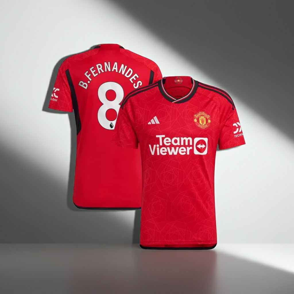 Manchester United   23 /24Shirt Home Football Top - Fernandes 8 - New Size M