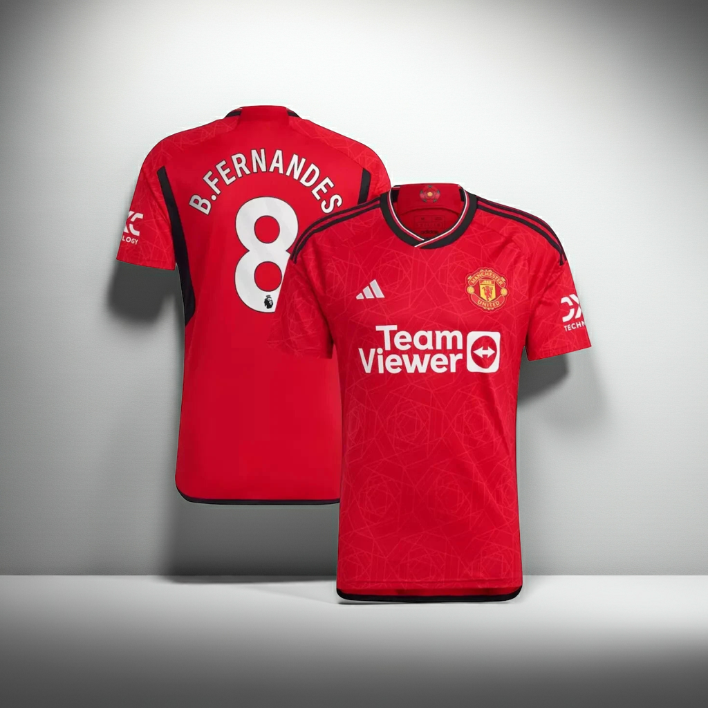 Manchester United   23 /24Shirt Home Football Top - Fernandes 8 - New Size M