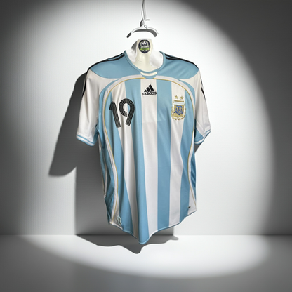 Original Lionel Messi Argentina Home Shirt World Cup 2006 Adidas