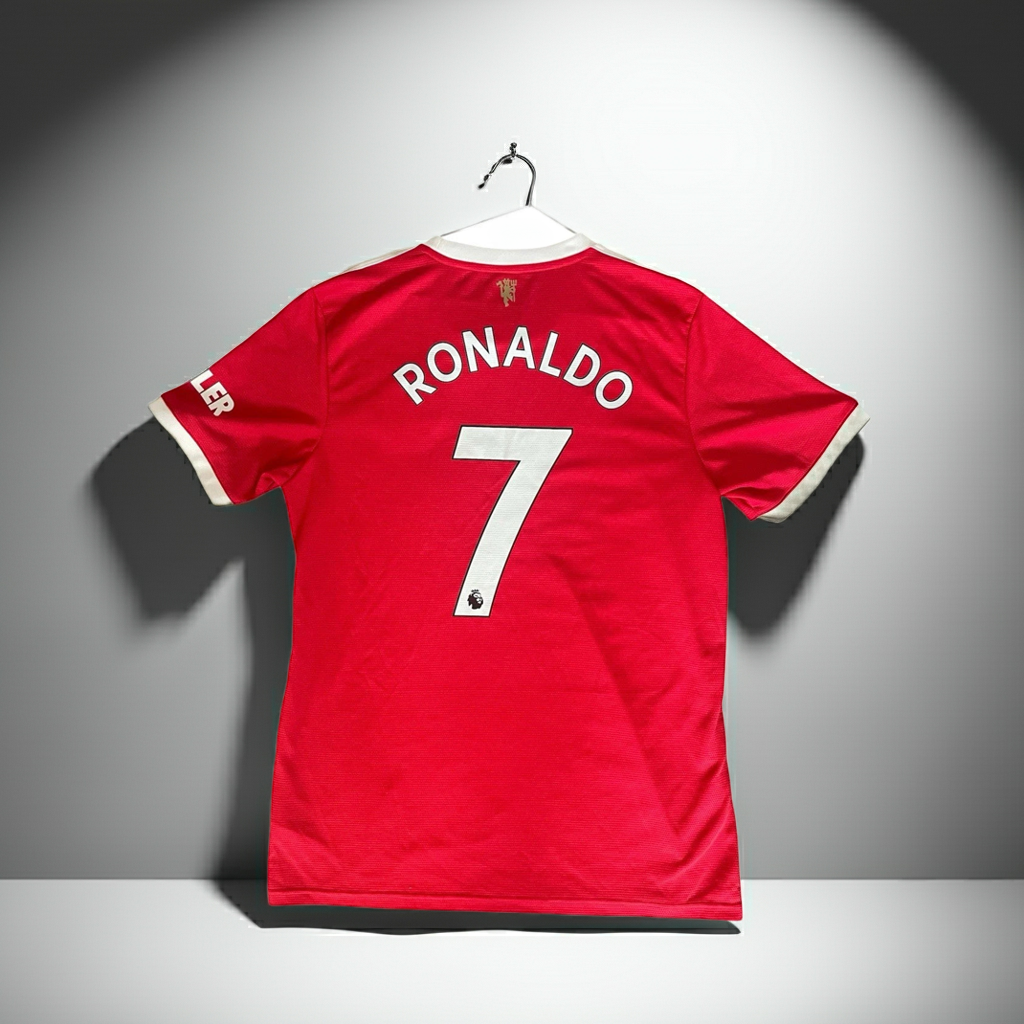 Manchester United 2021/22 Orginal Adidas Home Football Shirt Ronaldo 7 Mens L