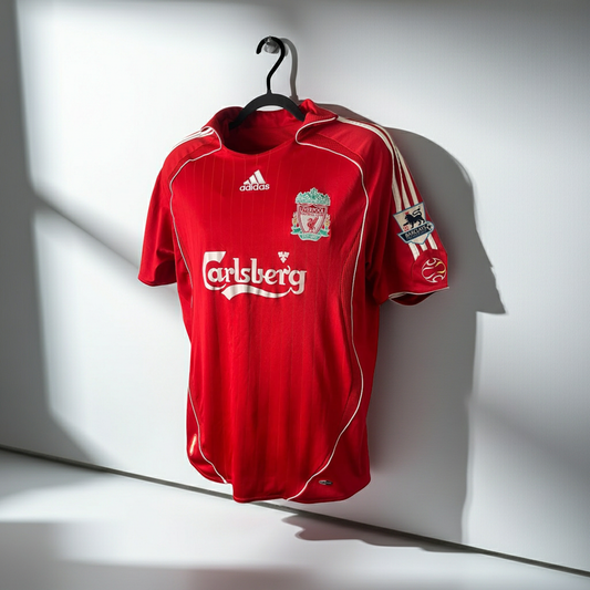 LIVERPOOL 2006/2008 HOME FOOTBALL SHIRT JERSEY ADIDAS Gerrard m
