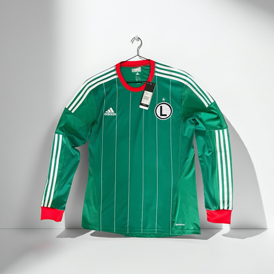BNWT Medium Mens Legia Warszawa (2013) L/S Away Shirt Adidas size L
