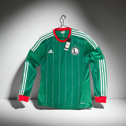 BNWT Medium Mens Legia Warszawa (2013) L/S Away Shirt Adidas size L